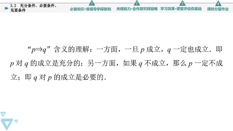苏教版高中数学必修第一册2.2充分条件、必要条件、充要条件【授课课件】07