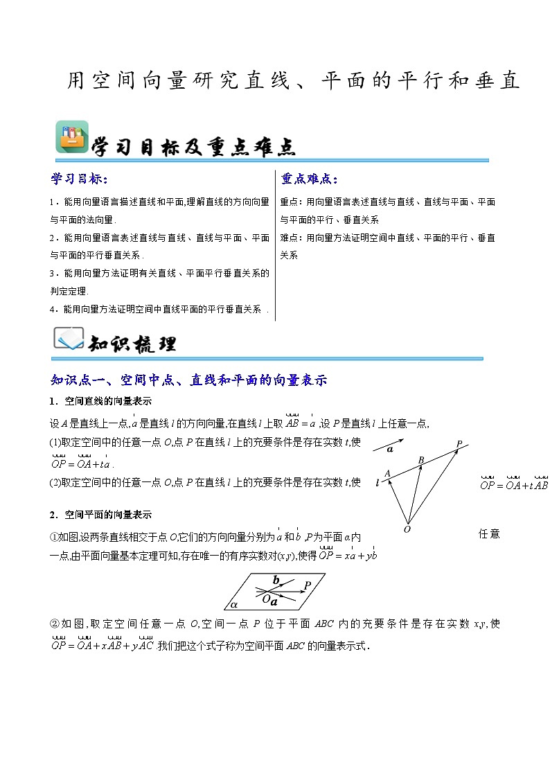 第04讲 用空间向量研究直线、平面的平行和垂直（六大考点）（原卷版）第1页