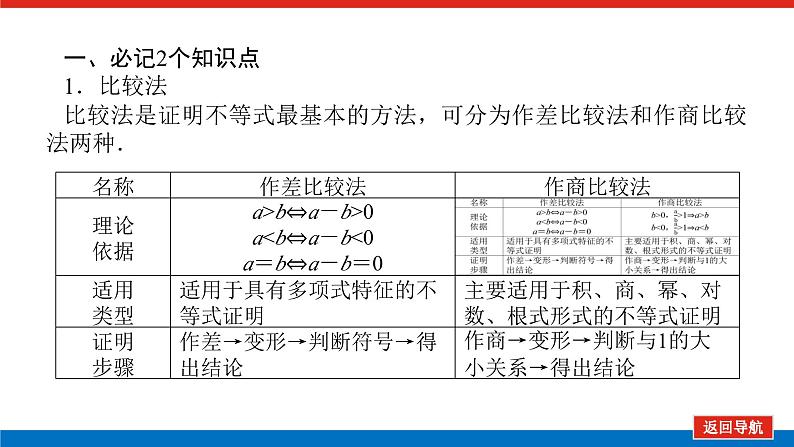 高考数学一轮复习全程复习构想·数学（理）【统考版】第二节　 不等式的证明（课件）06