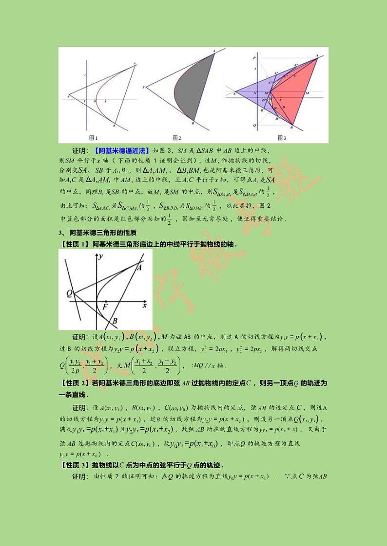 《高中数学同步典型问题微专题2》——阿基米德三角形02