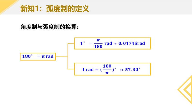 5.1.2 弧度制 课件-----2024-2025学年高一数学人教A版（2019）必修 第一册08
