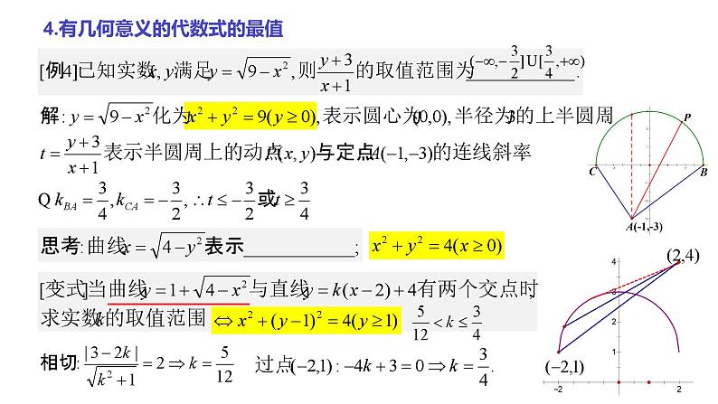 高考数学二轮专题复习—— 与圆有关的最值问题专项课件PPT第5页