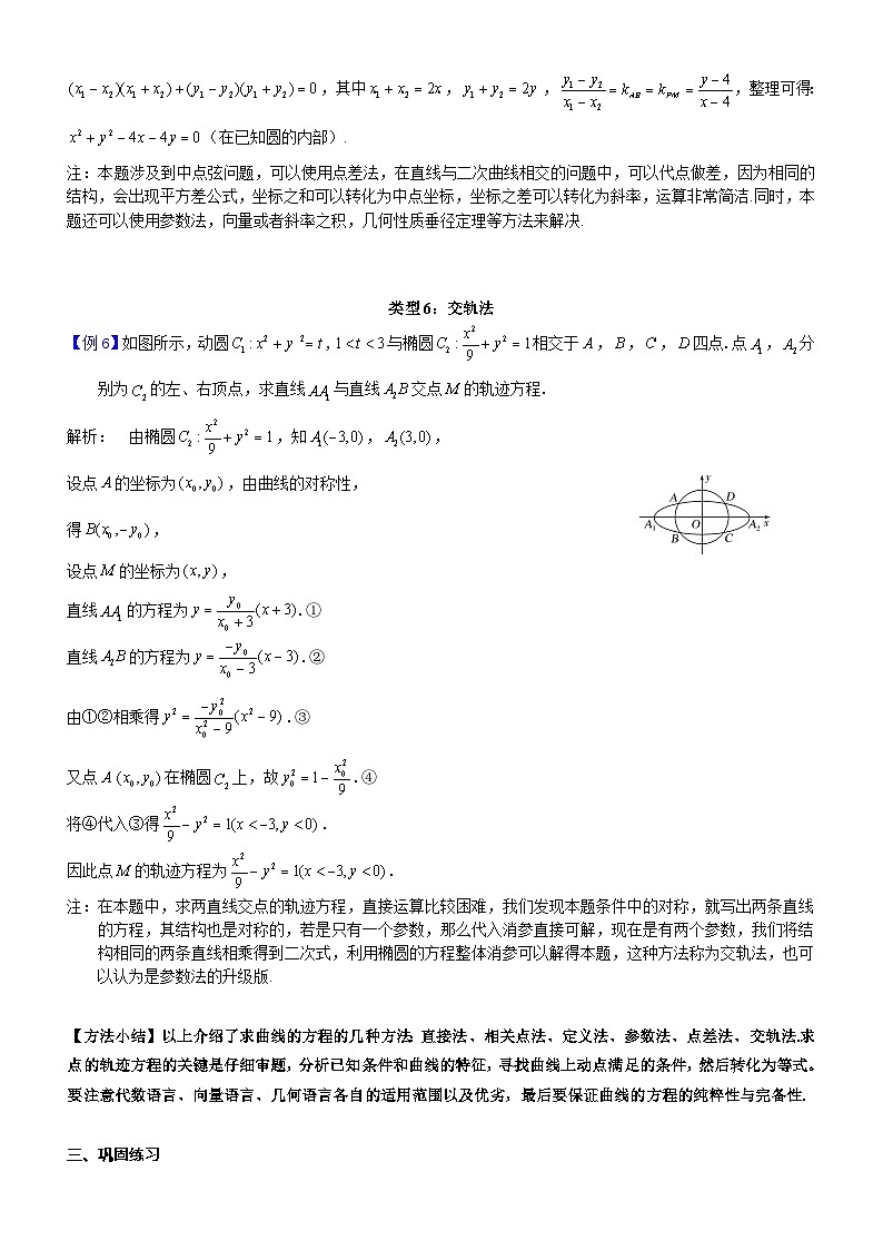 新高考数学大一轮复习真题源解析几何专题讲义 第12讲  轨迹方程问题03