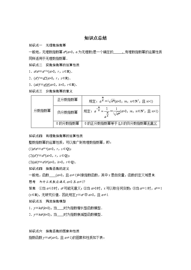 高考数学一轮复习《考点•题型•技巧》精讲与精练高分突破专题2.4指数与指数函数(原卷版+解析)第3页