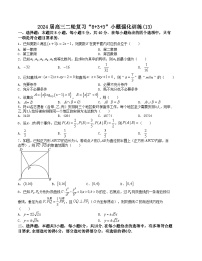 【新高考题型】8+3+3高三数学小题速练“8+3+3”小题速练(13)(学生版+解析)
