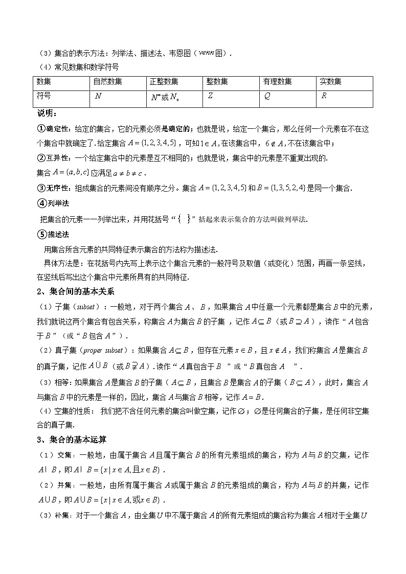 高考数学一轮复习高频考点精讲精练(新高考专用)第01讲集合(高频精讲)(原卷版+解析)03