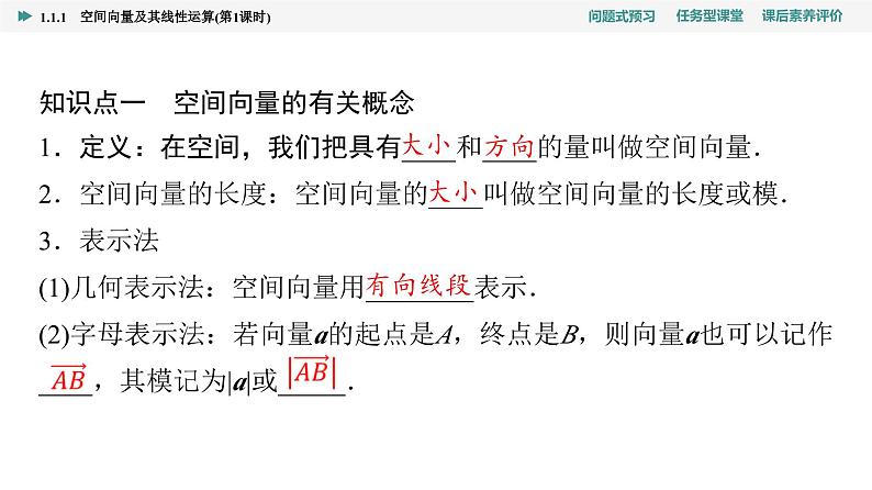 第1章　1.1　1.1.1　第1课时   空间向量及其线性运算第4页