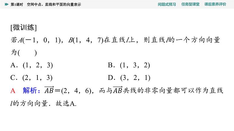 第1章　1.4　1.4.1　第1课时　空间中点、直线和平面的向量表示第6页