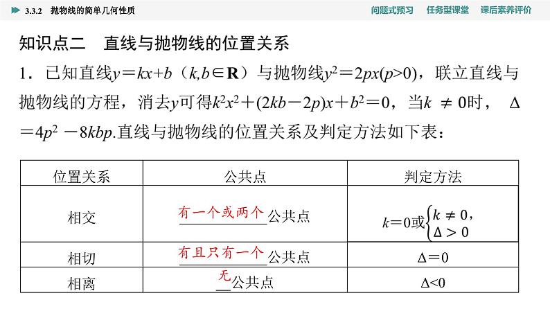 第3章　3.3　3.3.2　抛物线的简单几何性质第8页