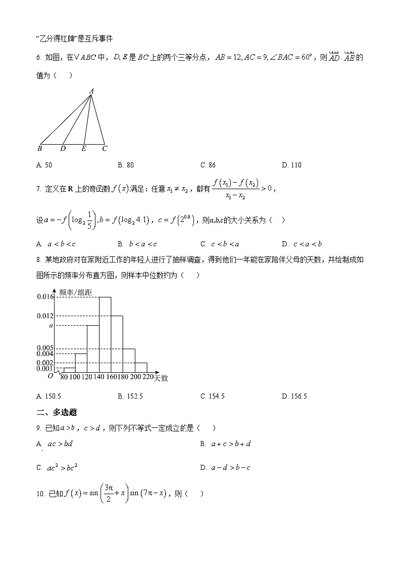 陕西省西安市临潼区华清中学2024-2025学年高二上学期开学摸底测试数学试卷（原卷版+解析版）02