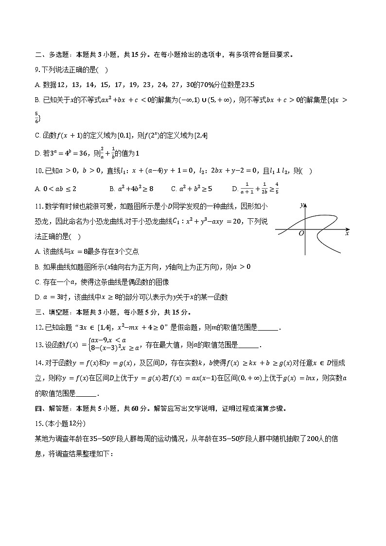 2024-2025学年江西省宜春市上高县高二（上）月考数学试卷（8月份）（含解析）第2页