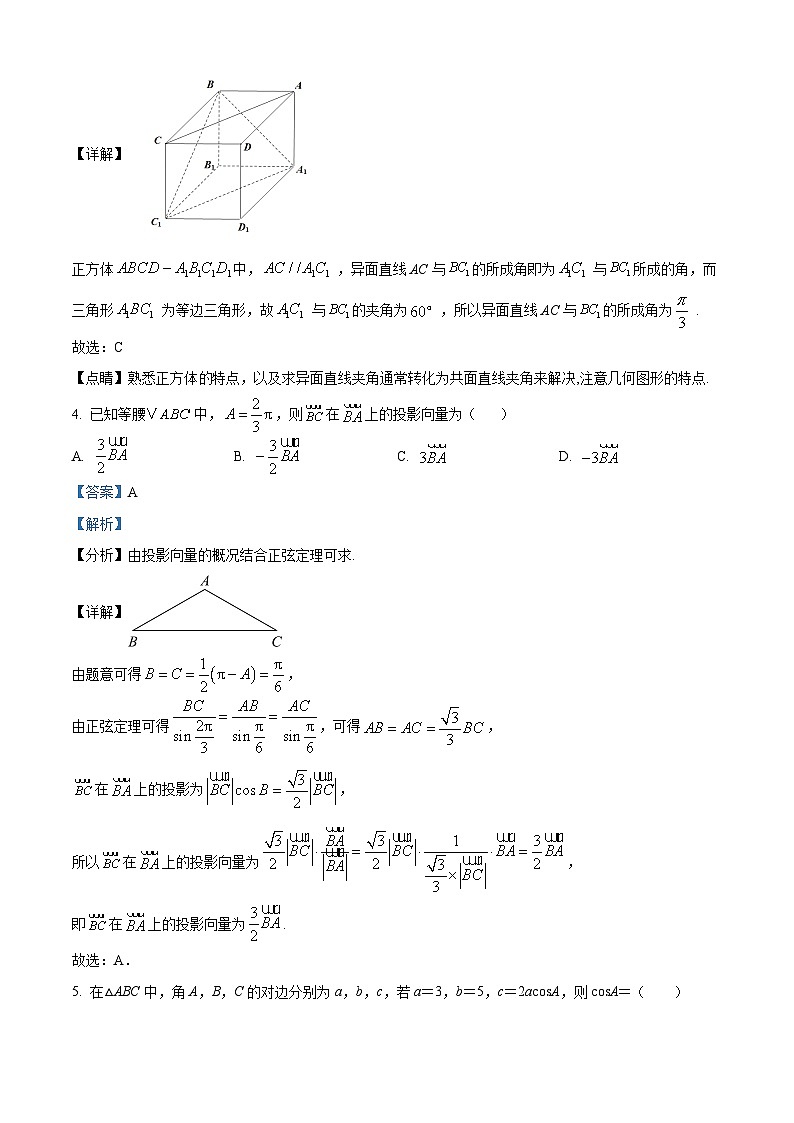 四川省南充市西充中学2024-2025学年高二上学期开学考试数学试题 Word版含解析第2页