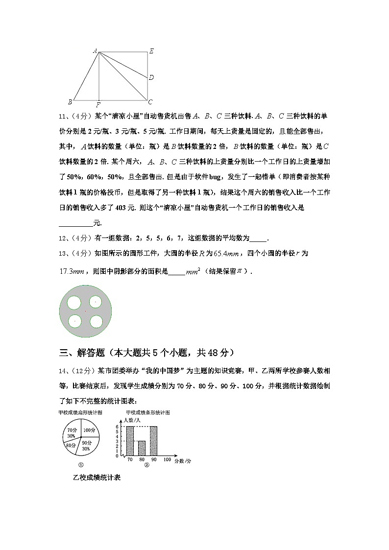 2024-2025学年四川成都西南交通大学附属中学高一新生入学分班质量检测数学试题【含答案】03