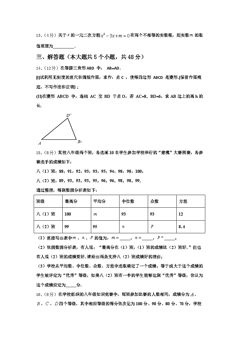 2024-2025学年四川省成都市大邑鸿鹄高级中学高一新生入学分班质量检测数学试题【含答案】03