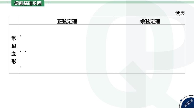 第27讲 余弦定理、正弦定理高考数学复习课件07