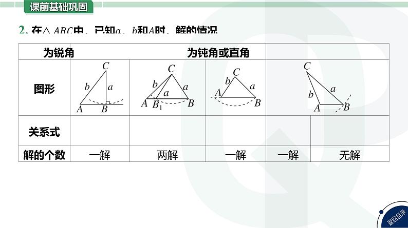 第27讲 余弦定理、正弦定理高考数学复习课件08