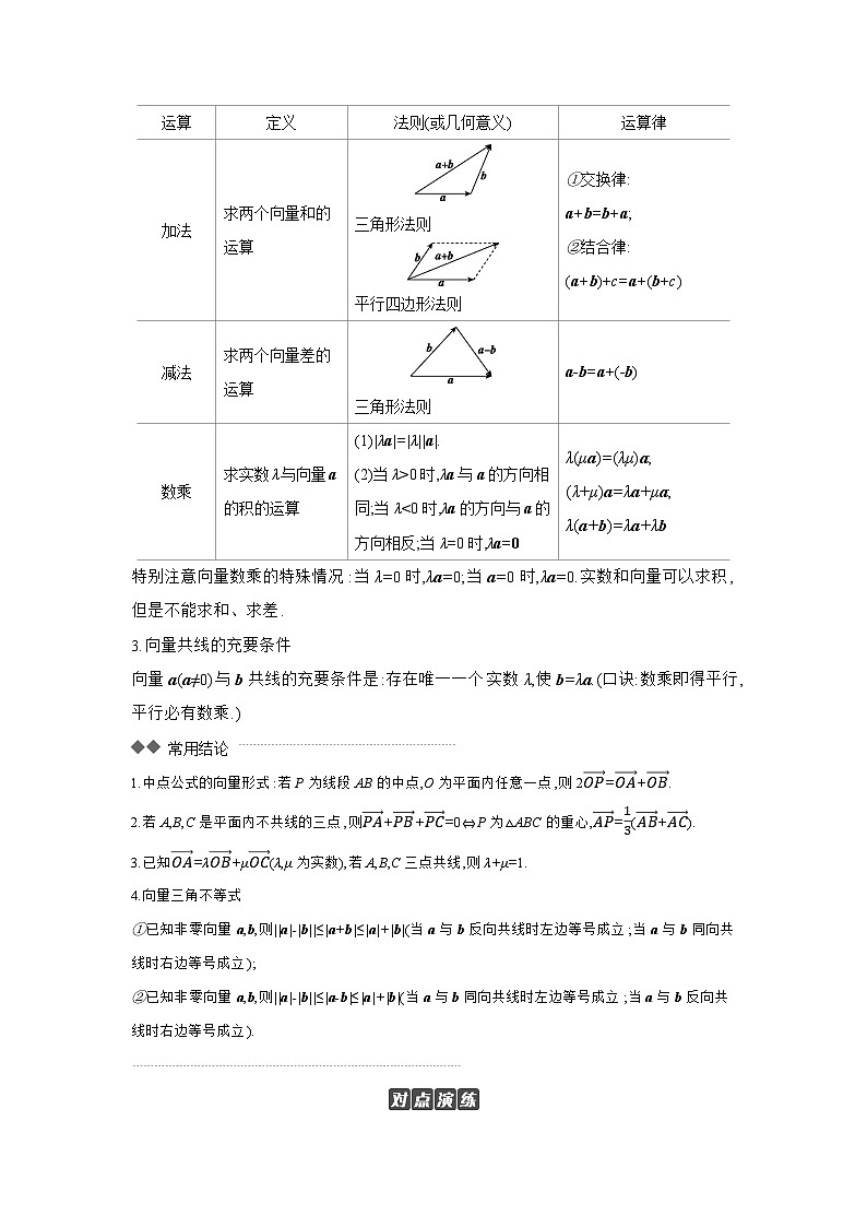 01 第29讲　平面向量的概念及其线性运算 【正文】听课高考数学练习第2页