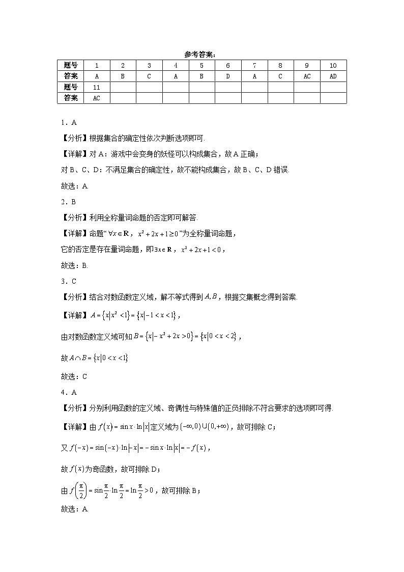 四川省广元市川师大万达中学2024-2025学年高三上学期9月月考数学试卷01