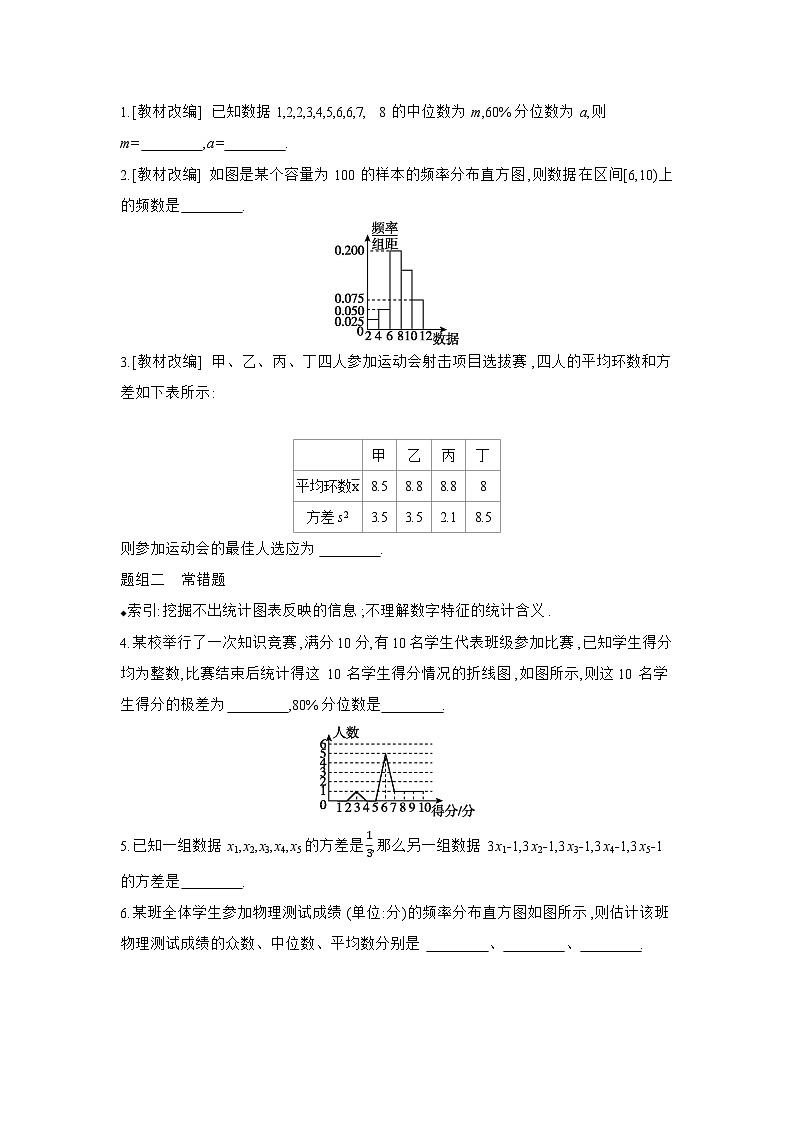 02 第56讲　用样本估计总体 【正文】听课 高考数学二轮复习练习第3页