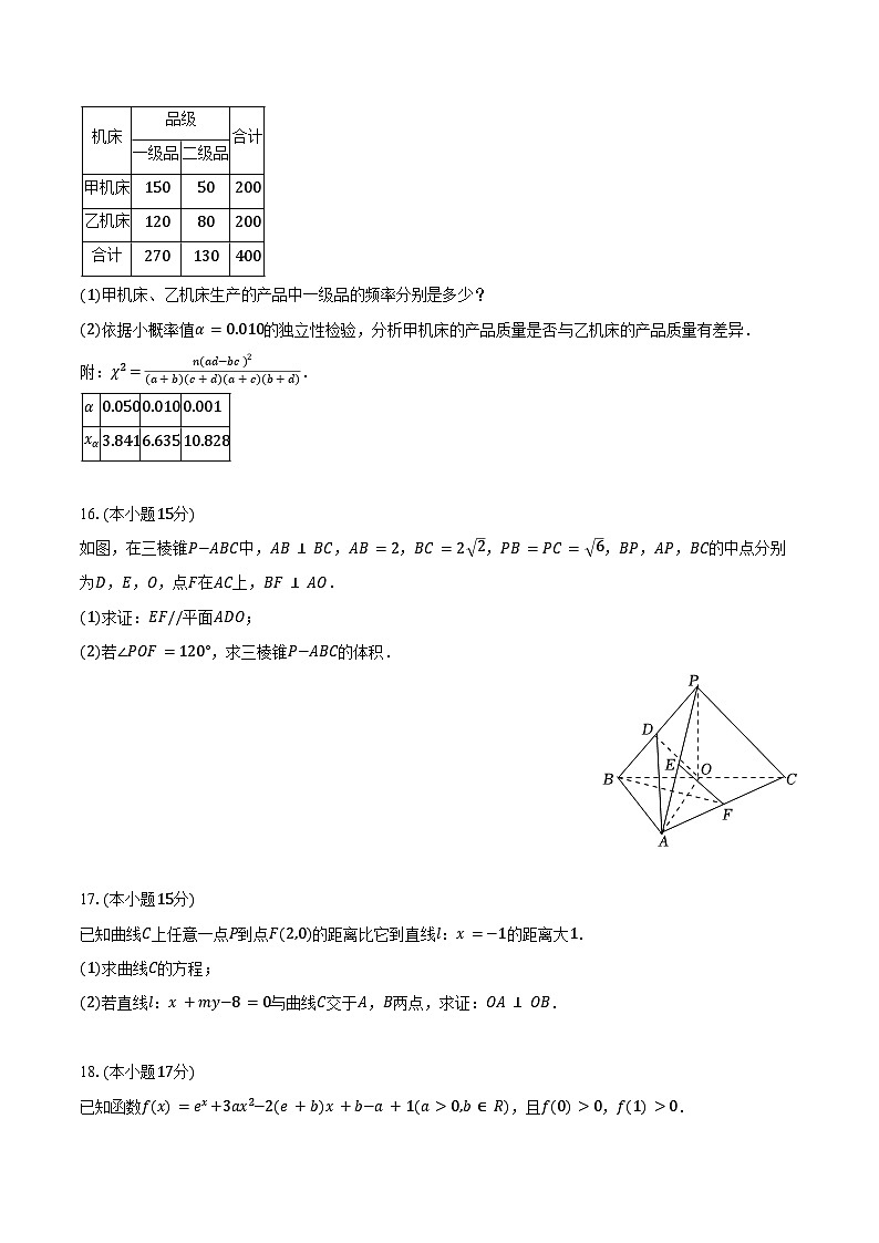 2024-2025学年广东省深圳市第三高级中学高三（上）第一次调研数学试卷（含答案）第3页