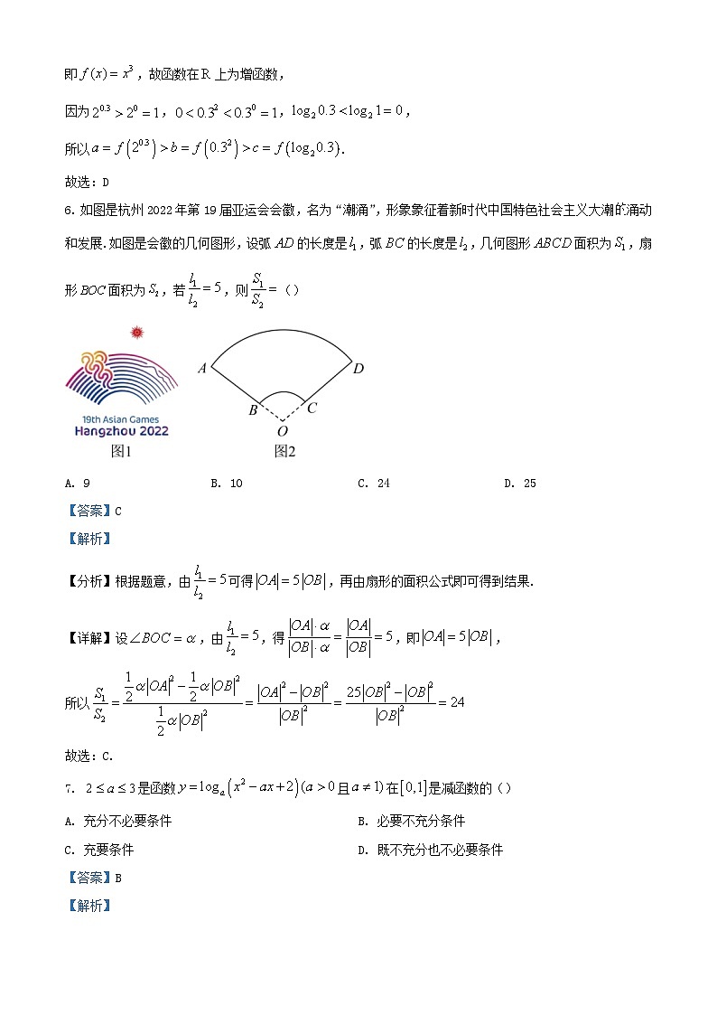 福建省作2023_2024学年高一数学上学期12月联考试题含解析第3页