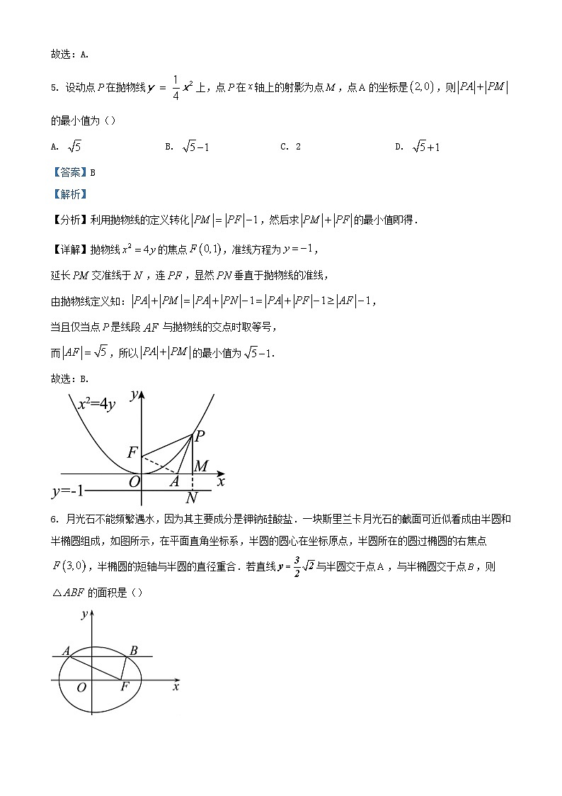 安徽省阜阳市2023_2024学年高二数学上学期期中试题含解析第3页