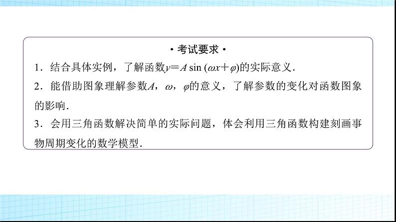 高考数学一轮复习第四章第五节函数y＝Asin(ωx＋φ)的图象及简单应用课件第2页