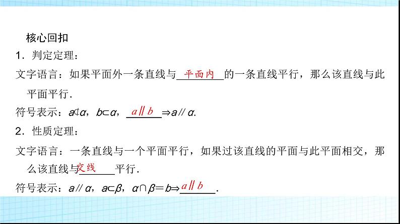 高考数学一轮复习第六章第三节直线、平面平行的判定与性质课件第4页