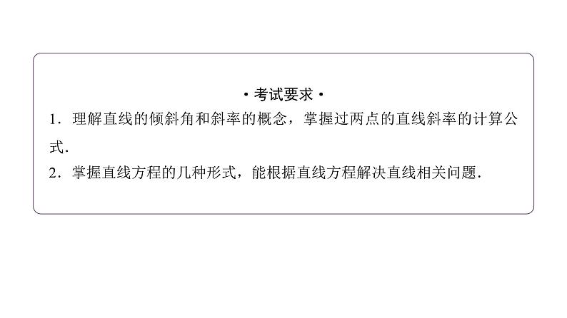 高考数学一轮复习第八章第一节直线方程课件第2页