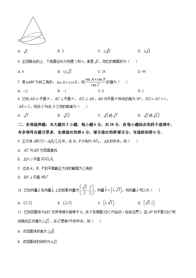 山东省青岛市2023-2024学年高一上学期1月期末数学试题（Word版附解析）02