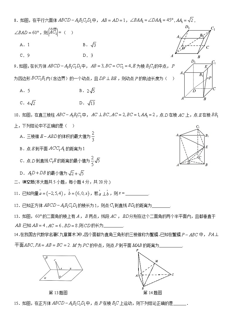 北京市海淀区北京理工大学附属中学2024-2025学年高二上学期10月月考数学试题02
