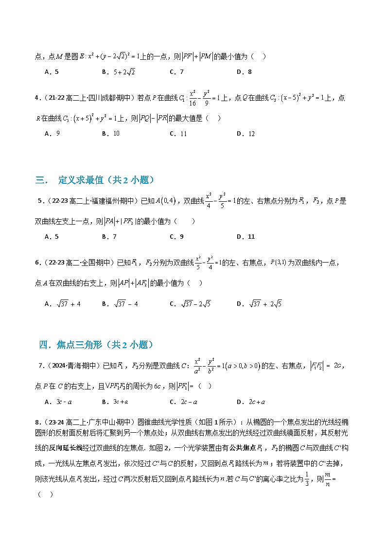 专题06 双曲线性质（考题猜想）（含答案） 2024-2025学年高二数学上学期期中考点大串讲（苏教版2019选择性必修第一册）学案02