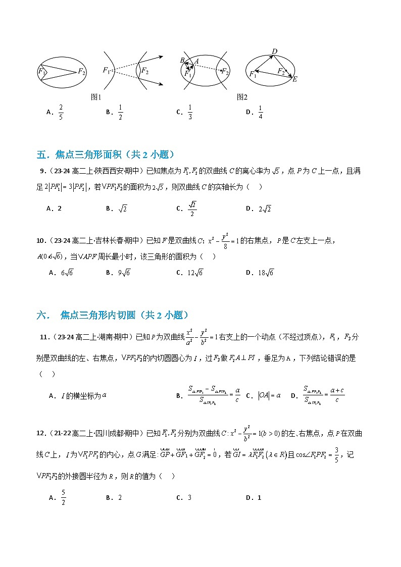 专题06 双曲线性质（考题猜想）（含答案） 2024-2025学年高二数学上学期期中考点大串讲（苏教版2019选择性必修第一册）学案03