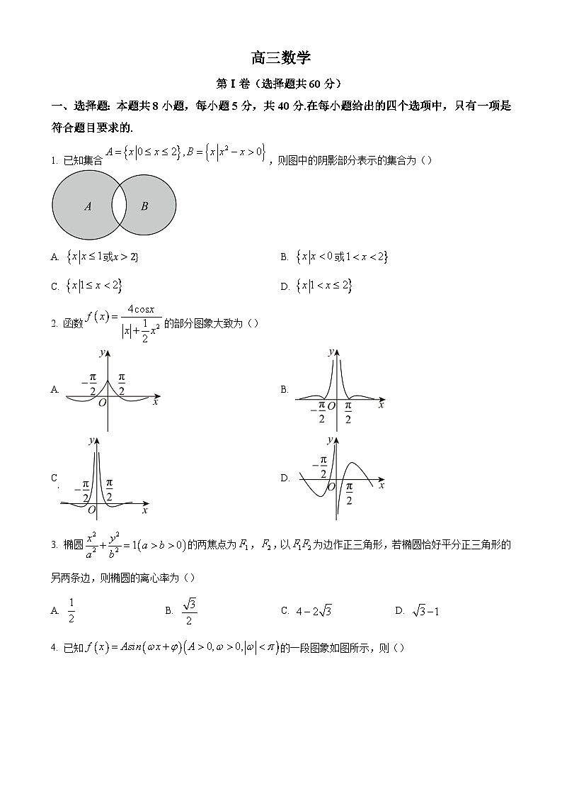 吉林省通化市梅河口市2025届高三9月月考试卷数学（含答案）01