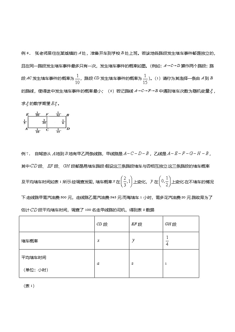 新高考数学概率统计分章节特训专题17道路通行问题专题练习(原卷版+解析)第3页