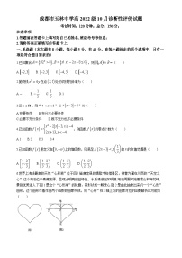 四川省成都市玉林中学2024-2025学年高三上学期10月诊断性评价数学试题