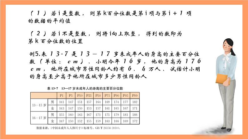 上教版（2020）高中数学必修第三册13.5.3《估计百分位数》课件第3页