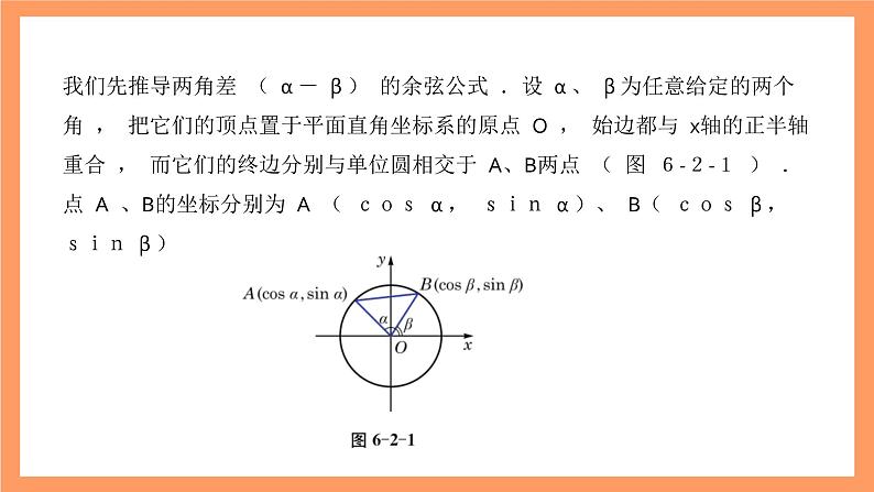沪教版（2020）高中数学必修第二册6.2《两角和与差的余弦公式》（第1课时）（教学课件）第4页
