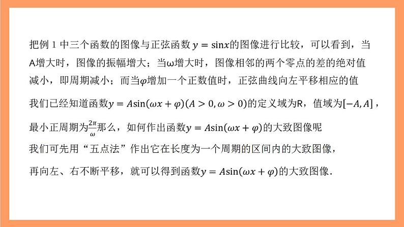 沪教版（2020）高中数学必修第二册7.3《函数y=Asin(wx＋φ)的图像》（教学课件）第7页
