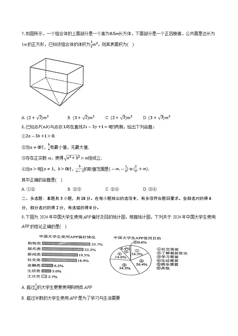 湖北省问津教育联合体2024-2025学年高二上学期10月联考数学试卷第2页