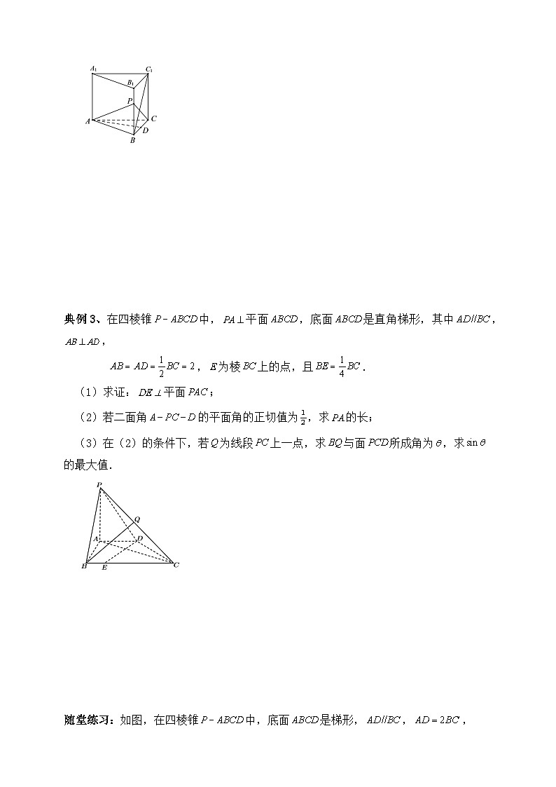2025年高考数学二轮专题复习（讲义）--空间向量和立体几何专题八（含解析）第3页