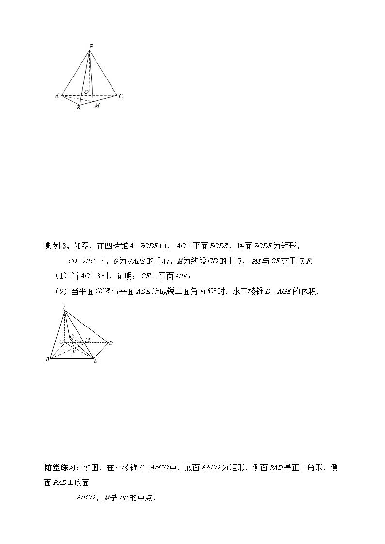 2025年高考数学二轮专题复习（讲义）--空间向量和立体几何专题七（含解析）第3页