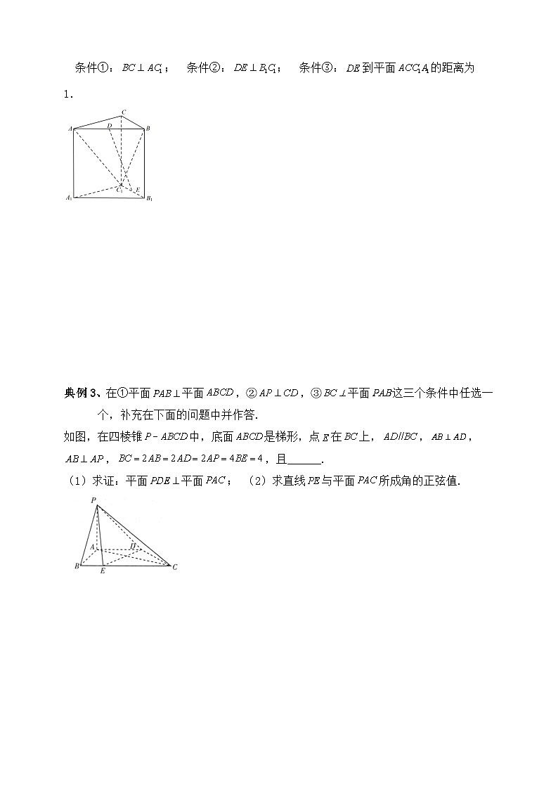 2025年高考数学二轮专题复习（讲义）--空间向量和立体几何专题四（含解析）第3页