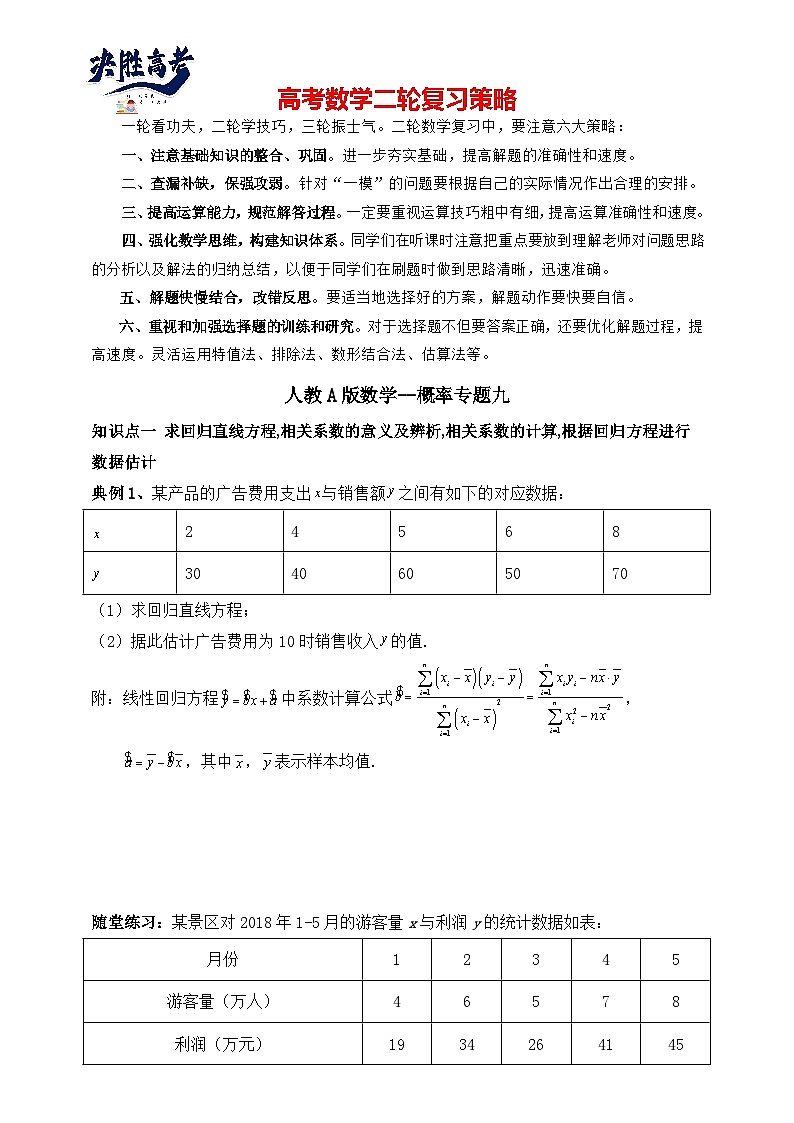 2025高考数学总复习专项复习（讲义）--概率专题九（含解析）第1页