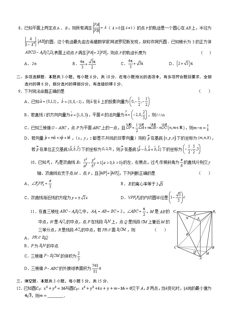 (A4)24-25高二11月数学（1）第2页