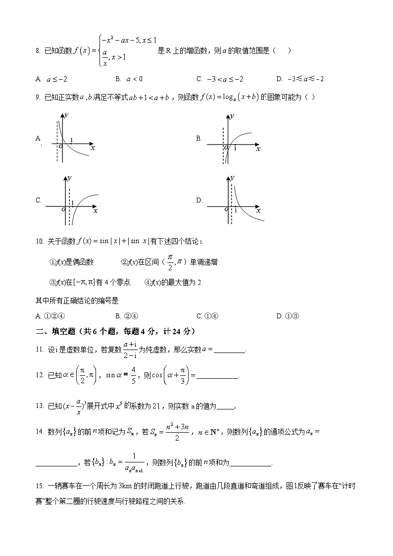 北京市铁路第二中学2024-2025学年高三上学期10月月考数学试题 Word版无答案第2页