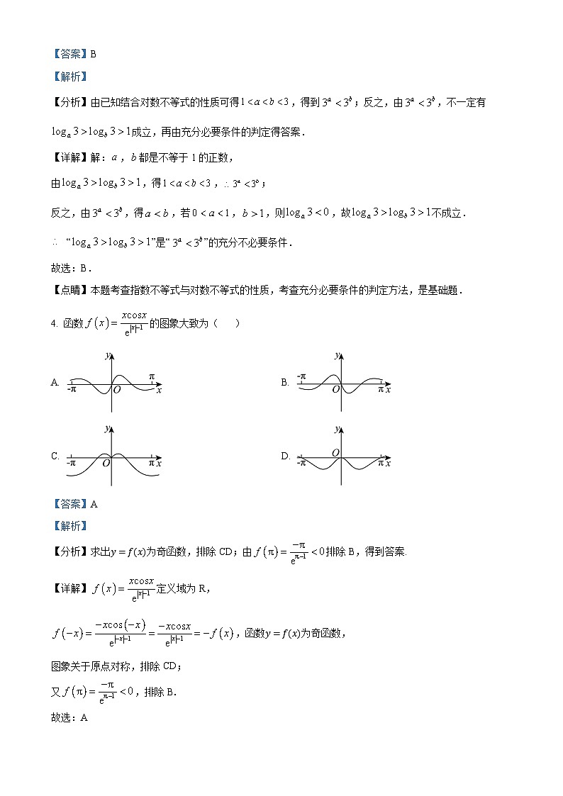 江苏省扬州中学2024-2025学年高三上学期10月月考数学试题  Word版含解析第2页