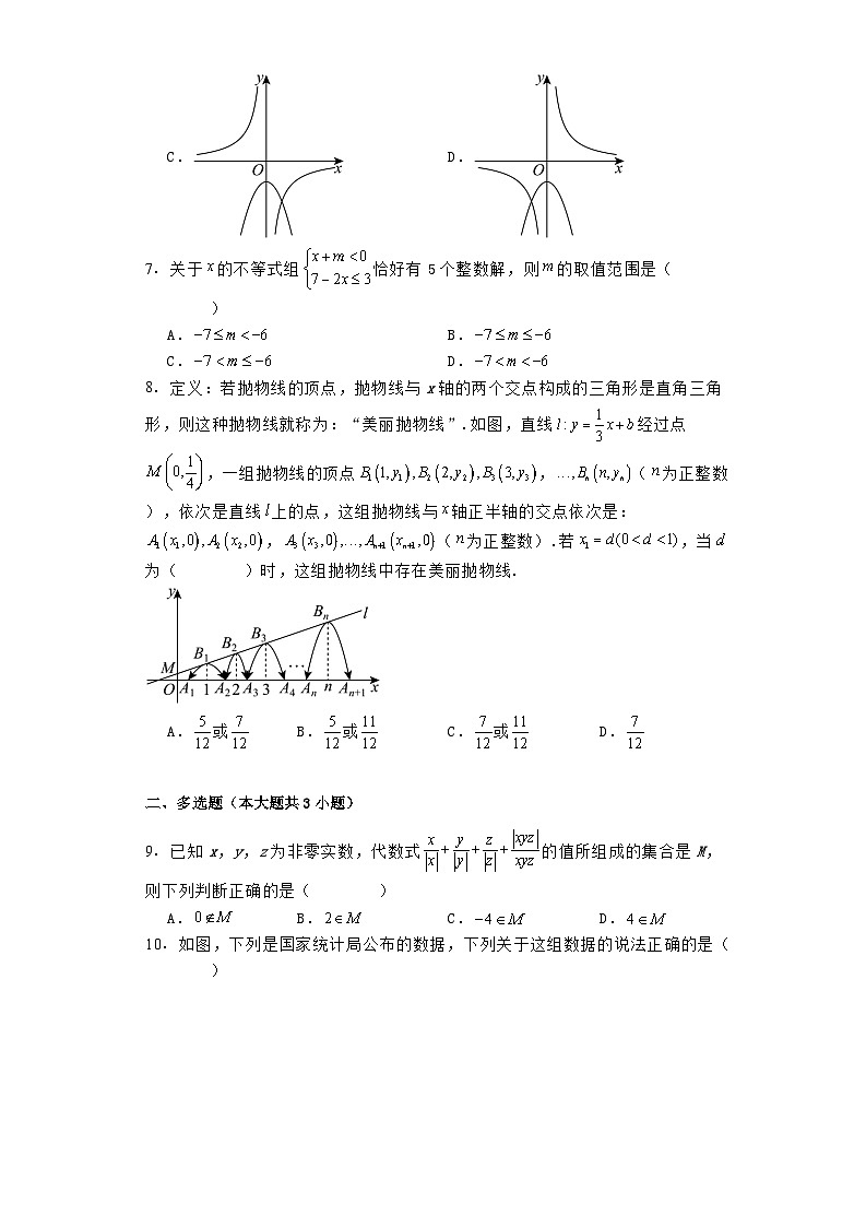 湖南省株洲市第二中学2024−2025学年高一上学期开学考试 数学试题（B卷）（含解析）第2页
