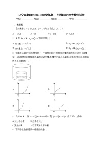 辽宁省朝阳市2024-2025学年高一上学期10月月考数学试卷(含答案)