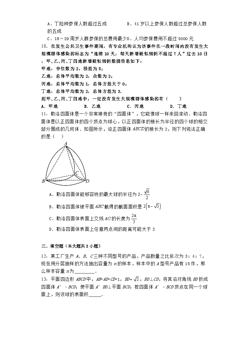 四川省成都市树德中学2024−2025学年高二上学期月考（一） 数学试题（含解析）第3页